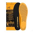 Hundred VentComfort Performance Insoles | HoneyComb Ventilation | Odourless |Shock Absorption Cushioning | Personalized Comfort for Any Shoe | Unisex | 1 Pair (5 UK / 6 UK)