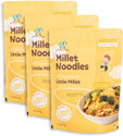 HUNGRY BUMS Little Millet Noodles 100% Sun Dried Non-Fried High No Maida Gluten Free Instant Noodles (3 x 180 g)