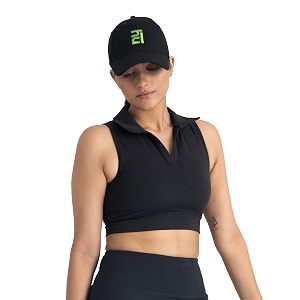 HUNNIT 2 in 1 Sports Bra Crop