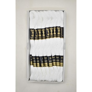 hunny- bunch stranded cotton skeins crosslong stitched embroidery anchor thread set of 10 pieces shade no white