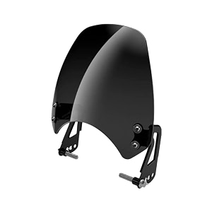 mikanix hunter 350 visor glass  unbreakable headlight bolt visor  windshield protector wind deflector for bike styling fairing kit glass
