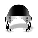 MIKANIX Hunter 350 Visor Glass | Unbreakable Headlight Bolt Visor | Windshield Protector| Wind Deflector for Bike Styling Fairing Kit (Chrome Plate)