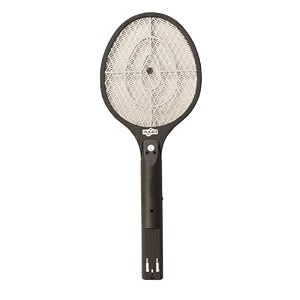 hunter ruler rechargeable mosquito swatter bat  electric insect amp fly zapper racket  portable bug killer for home office amp outdoor use black pack of 1