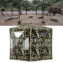 Hunting Blind, 2-3 Person Pop Up Blind 270 Degree See Through, Portable Hunting Ground Blind for Deer Hunting