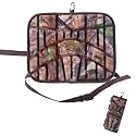 Hunting Seat Cushion with Waist Strap, Waterproof & Anti-Slip Outdoor Seat Cushions, Lightweight & Foldable EVA Padded for Benches, Bleachers, Hunting, Stadium Seating, Hiking - Maple Leaf