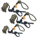 Huntury Treestand Safety Rope, Linemans Rope for Hunting, Tree Stand Safety Line, Tree Tether Rope, Life Lines for Tree Stands(10 feet)