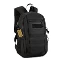 HUNTVP 20L Tactical Backpack Military MOLLE Backpack Daypack Rucksack Gear Tactical Assault Pack Bag for Hunting Camping Trekking(20L-Black)