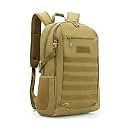 HUNTVP 30L Tactical Backpack Military MOLLE Backpack Rucksack Gear Tactical Assault Pack for Hunting Camping Trekking (30L-Dark Brown)