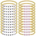 Huquary 24 Pcs Beaded Bracelets Bulk Sports Party Favor