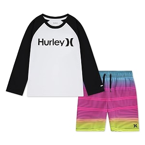 hurley baby boys39 swim suit 2-piece outfit set