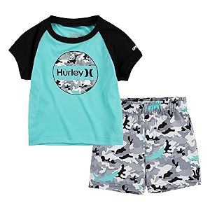 hurley baby boys39 swim suit 2-piece outfit set