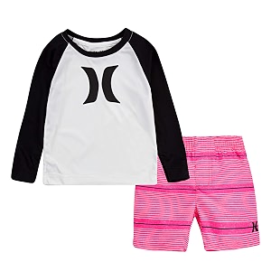 hurley baby boys39 swim suit 2-piece outfit set