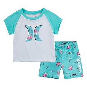 hurley baby boys39 swim suit 2-piece outfit set