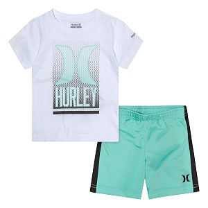 hurley baby boys39 swim suit 2-piece outfit set