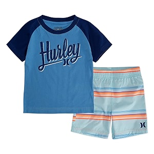 hurley baby boys39 swim suit 2-piece outfit set