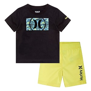 hurley baby boys39 swim suit 2-piece outfit set