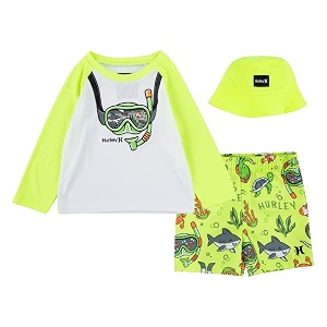 hurley baby boys39 swim suit 2-piece outfit set