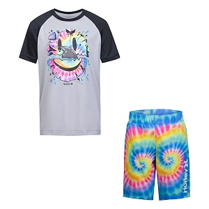hurley baby boys39 swim suit 2-piece outfit set