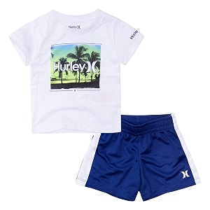 hurley baby boys39 swim suit 2-piece outfit set