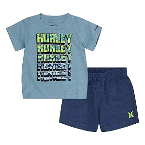 hurley baby boys39 swim suit 2-piece outfit set