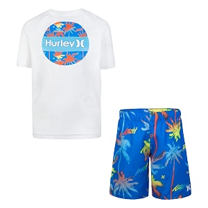 hurley baby boys39 swim suit 2-piece outfit set