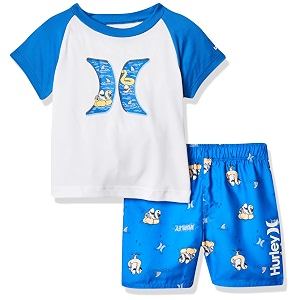 hurley baby boys39 swim suit 2-piece outfit set