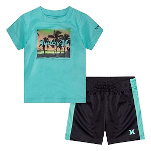 hurley baby boys39 swim suit 2-piece outfit set