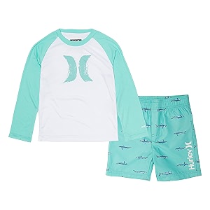 hurley baby boys39 swim suit 2-piece outfit set