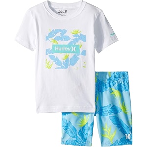 hurley baby boys39 swim suit 2-piece outfit set