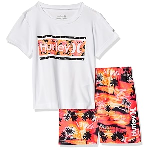 hurley baby boys39 swim suit 2-piece outfit set