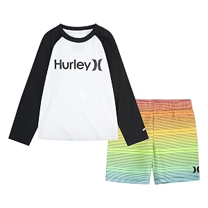 hurley baby boys39 swim suit 2-piece outfit set
