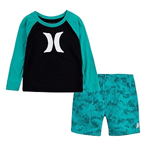 hurley baby boys39 swim suit 2-piece outfit set