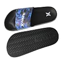 Hurley Kids NAIA Slides Adjustable Strap Slip-On Sandals Indoor and Outdoor EVA Footbed Shower Slides for Girls and Boys
