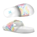 Hurley Kids NAIA Slides Adjustable Strap Slip-On Sandals Indoor and Outdoor EVA Footbed Shower Slides for Girls and Boys