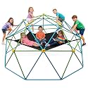 Hurtle 10ft Climbing Dome with Hammock for Kids, Sturdy Steel Dome Climber, Outdoor Backyard Jungle Gym &amp; Monkey Bars, Fun Active Play Structure for Boys &amp; Girls