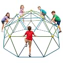 Hurtle 10ft Climbing Dome for Kids, Sturdy Steel Outdoor Dome Climber, Backyard Playground Jungle Gym & Monkey Bars, Fun Active Play Structure for Ages 4 to 12, Boys & Girls