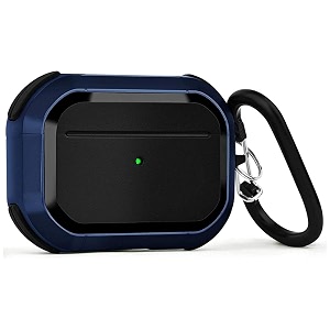 hush protective airpods pro cover case - durable armor case compatible with airpods pro blue