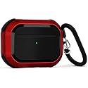 Hush Protective Airpods Pro Cover Case - Durable Armor Case Compatible with AirPods Pro (Red)