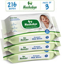 Hushabye Nourishing Baby Wipes with Milk Protein & Vitamin E, pH Balanced, Pack of 3