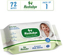 Hushabye Premium Baby Wipes with Milk Extract & Vitamin E, pH Balanced, Lid Pack of 1