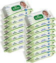 Hushabye Premium Milk Cleansing Baby Wipes With Lid, Vitamin E, pH Balanced,Pack of 14