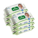 Hushabye Premium Milk Cleansing Baby Wipes With Lid, Vitamin E, pH Balanced, Pack of 6