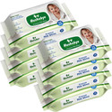 Hushabye Premium Milk Cleansing Baby Wipes With Lid, Vitamin E, pH Balanced, Pack of 8