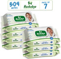 Hushabye Sensitive Skin Baby Wipes with Milk Extract, pH Balanced, Pack of 7