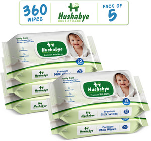 Hushabye Ultra Soft Milk Baby Wipes Skin