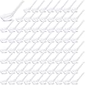 Hushee 100 Pcs Asian Soup Spoons Chinese Ramen Reusable with Hook