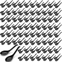 Hushee 200 Pcs Asian Soup Spoon Bulk Large Chinese Noodle Ramen Reusable Japanese Wonton Rice Dumpling Pho Dinner Spoons for Home Restaurant Kitchen