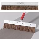 Hushee 24 inch Aluminum Backed Concrete Broom, Horsehair Fibers