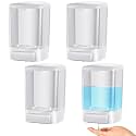 Hushee 4 Pcs Wall Mounted Soap Dispenser,33.8 Oz 1000 Ml,White