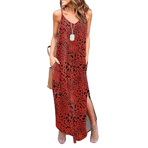 HUSKARY Womens Summer Casual Sleeveless V Neck